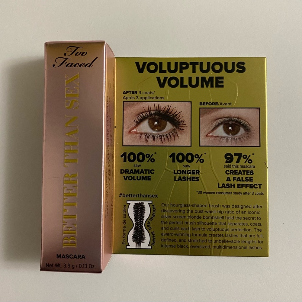 Too Faced Better Than Sex Mascara Sample Size NWT Unopened